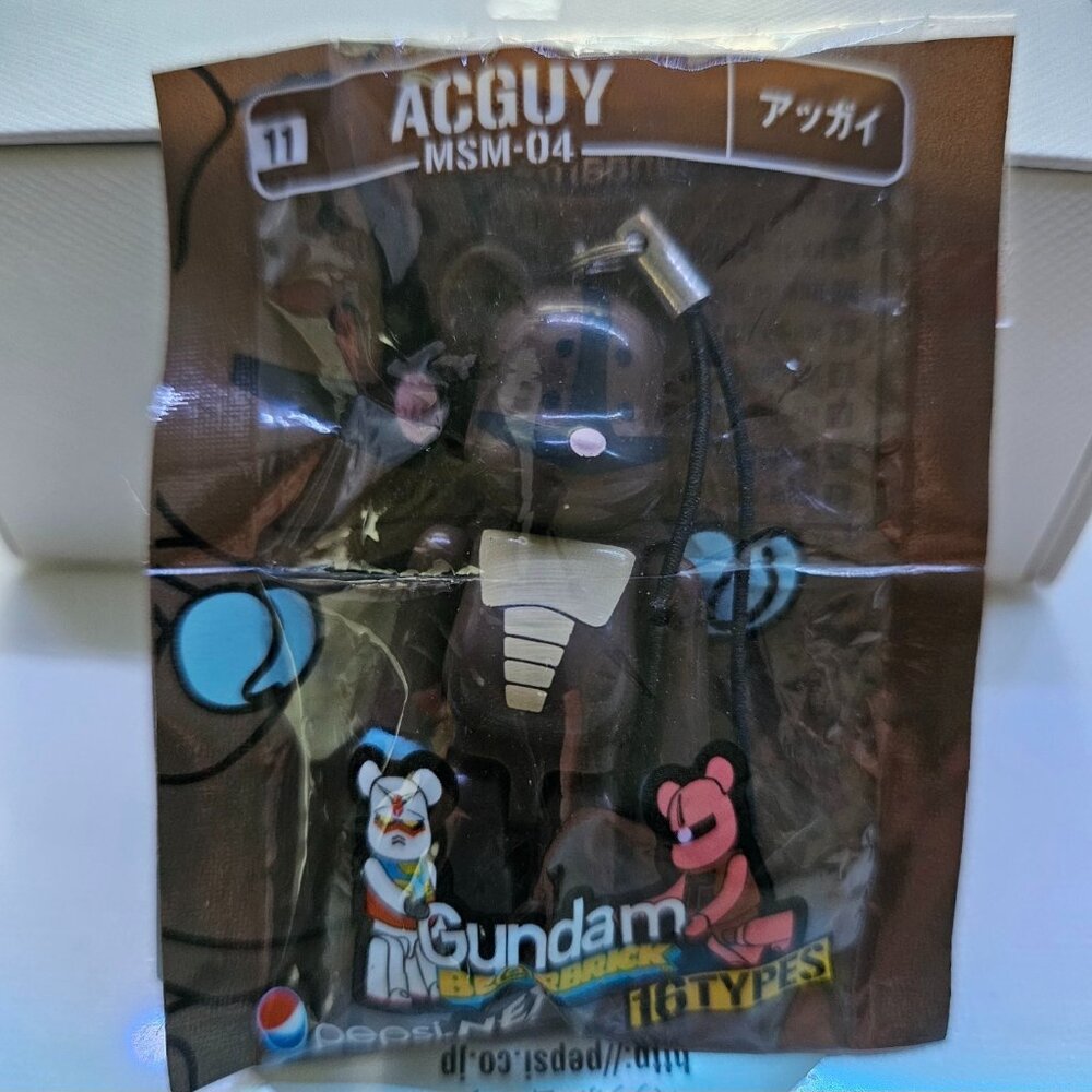 Medicom Bearbrick Gundam ACGUY Vol 2 Pepsi NEX 70% Toy Keychain Mini Figure